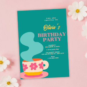 Invitation Joli gobelet d'anniversaire