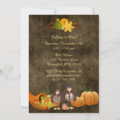 Invitation Joli Golden Thanksgiving Turkey Boy's 1st Birthday (Dos)