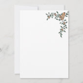 Invitation Joli Halloween Géométrique Orange Citrouille (Dos)