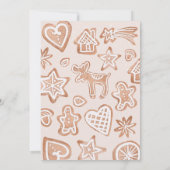 Invitation Joli hiver Noël petit baby shower biscuit (Dos)