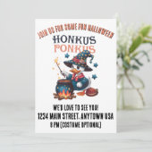Invitation Joli Honkus Ponkus Halloween (Debout devant)
