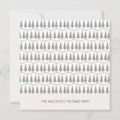 Invitation Joli Houndstooth Moderne Joyeux Noël (Dos)