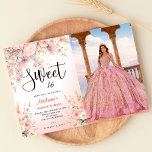 Invitation Joli Jardin Fleur sauvage Aquarelle Sweet 16<br><div class="desc">Joli Jardin Fleur sauvage Aquarelle Sweet 16 Invitation</div>