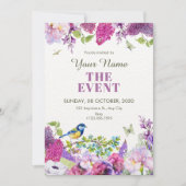 Invitation Joli jardin floral (Devant)