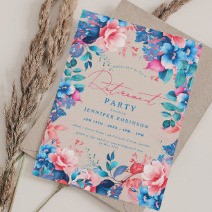Invitation Joli Jardin Floral Retraite Champagne