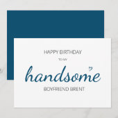 Invitation joli joli joli coeur de petit ami navals (Devant / Derrière)