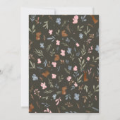 Invitation Joli lapin à fleurs de Pâques petit baby shower la (Dos)