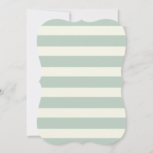 Invitation Joli lapin de lapin de bois sur la lumière vert de (Dos)