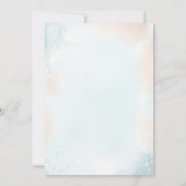 Invitation Joli lapin de Pâques Elégant Baby shower Garçon Bl (Dos)