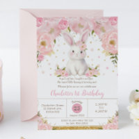 Joli lapin Lapin Doux Rose 1er 2e 3e anniversaire