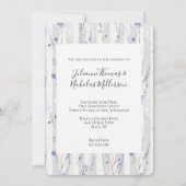 Invitation Joli Lavender Lilac Blanc Floral Mariage (Devant)