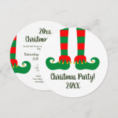 Invitation Joli lutin de Noël Fête de fin d'année (Devant / Derrière)