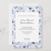 Invitation Joli Mariage de fleurs de lavande violet (Devant)