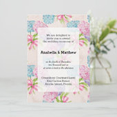 Invitation Joli Mariage Floral (Debout devant)