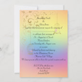 Invitation Joli Mariage Rainbow Pastel Birdcage (Dos)