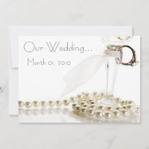 Invitation Joli mariage romantique blanc