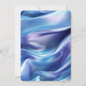 Invitation Joli Mariage romantique bleu pourpre (Dos)