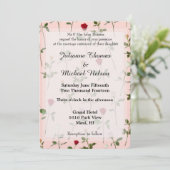 Invitation Joli Mariage Rose (Debout devant)