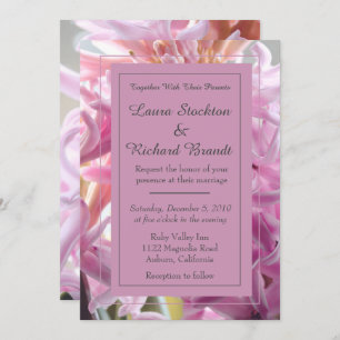 Invitation Joli Mariage rose Hyacinth