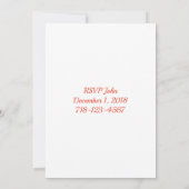 Invitation Joli Noël Cartoon (Dos)