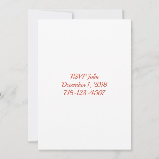 Invitation Joli Noël Cartoon (Dos)