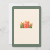 Invitation Joli Noël enfants Père Noël fête de vacances invit (Dos)