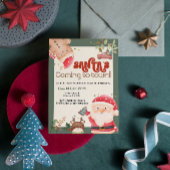 Invitation Joli Noël enfants Père Noël fête de vacances invit