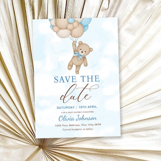 Invitation Joli Ours Save the Date