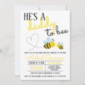 Invitation Joli papa jaune à Baby shower d'abeille (Devant)