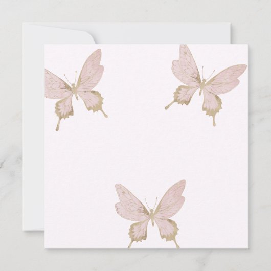 Invitation Joli Papillon Dama Proposition Quinceanera (Dos)