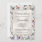 Invitation Joli papillons Pearl (Devant)