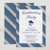 Invitation Joli parti de remise de diplômes motif ukrainien d (Devant / Derrière)