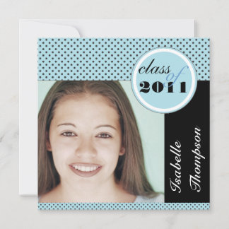 Invitation Joli parti Pois de graduation moderne