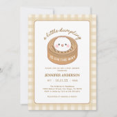 Invitation Joli petit Baby shower de dumping (Devant)