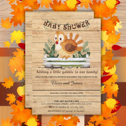 Invitation Joli petit Baby shower de Turquie