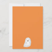 Invitation Joli petit Boo Halloween orange 2e anniversaire (Dos)