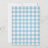 Invitation Joli Petit Canard Bleu Premier Anniversaire (Dos)