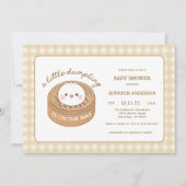 Invitation Joli Petit Dumpling Sur Le Chemin Du Baby shower (Devant)
