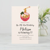 Invitation Joli Pho Oriental Restaurant d'anniversaire (Debout devant)