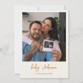 Invitation Joli Rainbow Et Star Photo Boho Baby shower (Dos)
