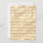 Invitation Joli renard couché Gold Parties scintillant fille (Dos)