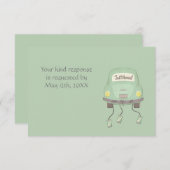 Invitation Joli Réponse au mariage tout juste célébré (Devant / Derrière)