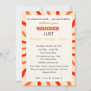 Invitation Joli Rétro Invitation Jolie envie de voyager