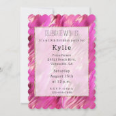 Invitation Joli rêve rose (Devant)