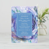 Invitation Joli Rose aquarelle (Debout devant)