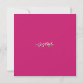 Invitation Joli rose azalea fleurs mariage (Dos)