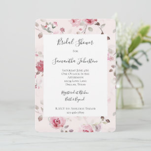 Invitation Joli Rose Garden Fête des mariées florale