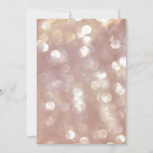 Invitation Joli rose or chat bokeh (Dos)