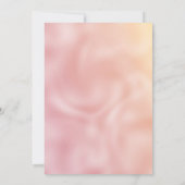 Invitation Joli rose or faux argent parties scintillant monog (Dos)