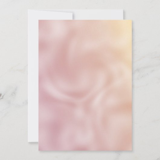 Invitation Joli rose or faux argent parties scintillant monog (Dos)